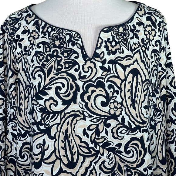 Lands’ End Women’s Paisley Print Tunic Plus Size 2X EUC - Picture 2 of 14